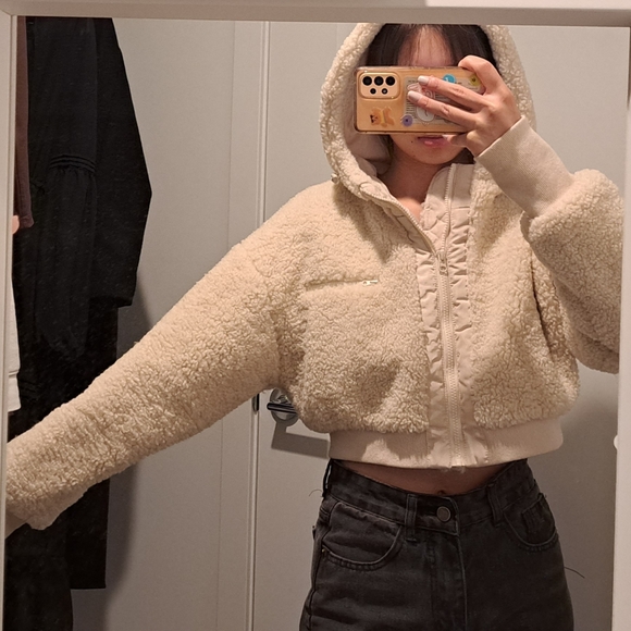 Mono b cropped teddy jacket - Picture 2 of 4